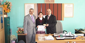 Taşova Lisesi Başarı Belgesi 23/03/2007